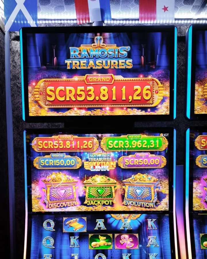The Ramosis' Treasures machine on the Amusement Centre floor